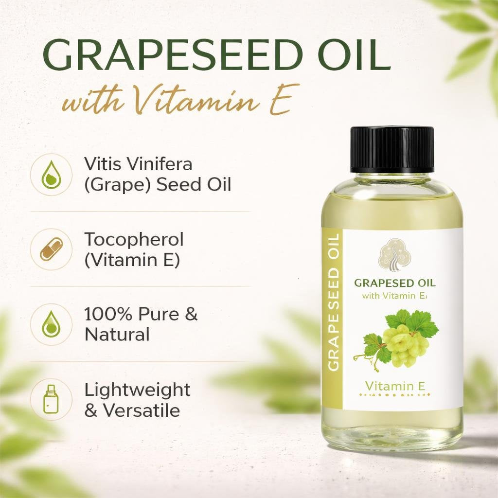 Grapeseed Oil with Vitamin E (2 Ounces)