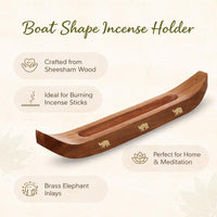 Boat Shape Incense Holder (0.6 lb)