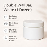 Double Wall Jar, White (1 Dozen)