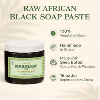 Raw African Black Soap Paste