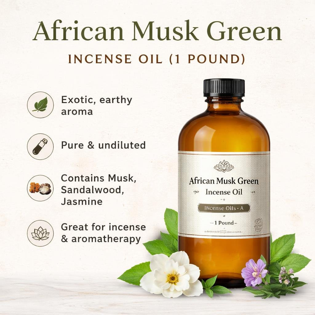 African Musk Green Incense Oil (1 Pound)