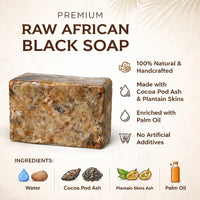 Premium Raw African Black Soap