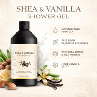 Shea Butter and Vanilla Shower Gel (17.0 oz)