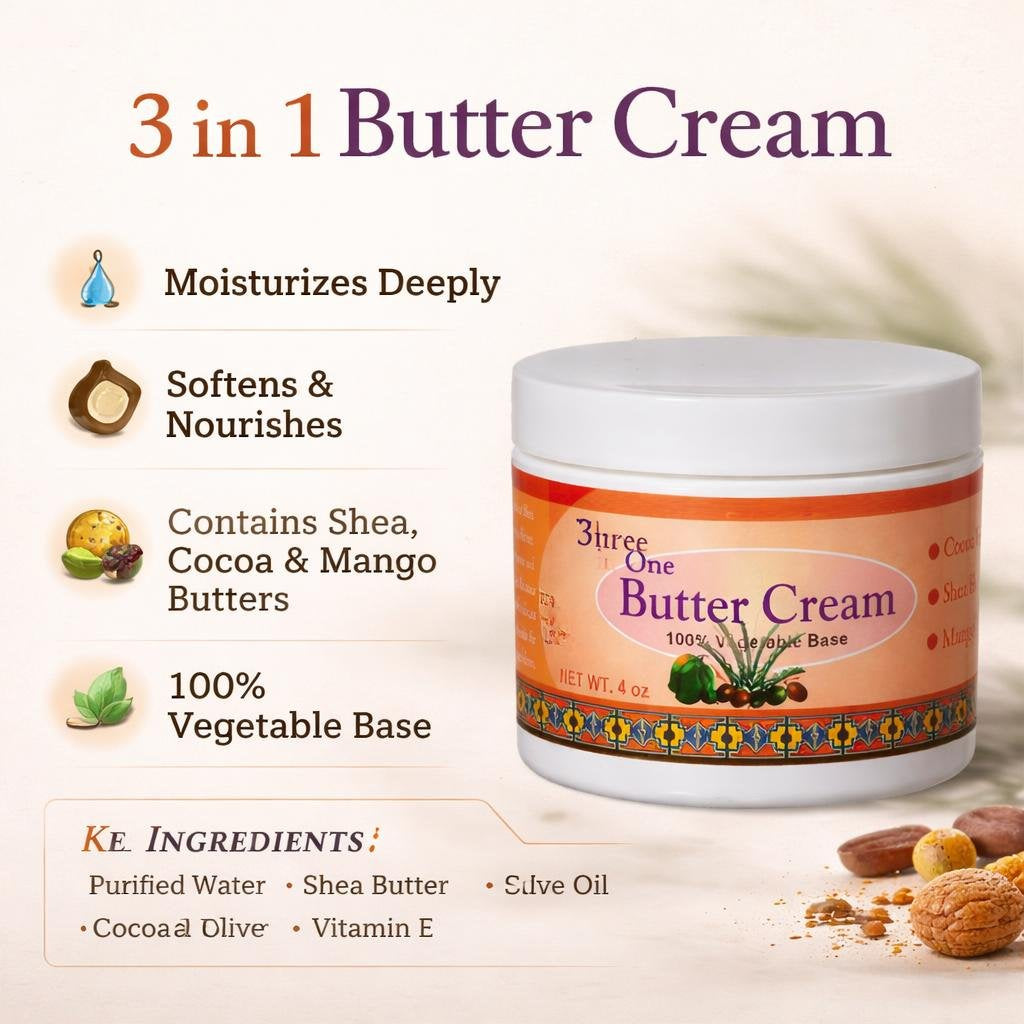 3 in 1 Butter Cream (5.0 oz)