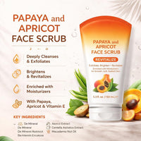 Papaya and Apricot Facial Scrub (8.0 oz)