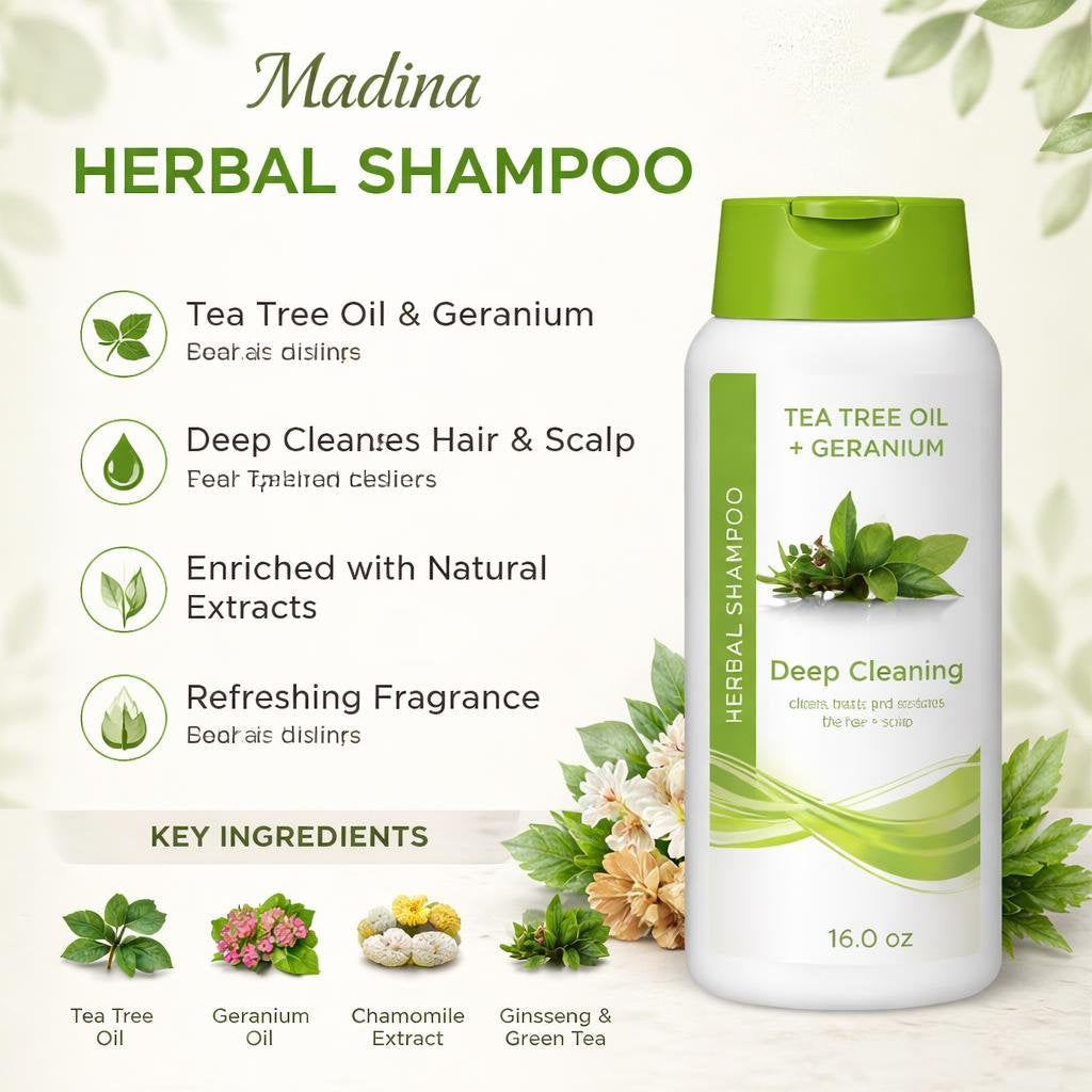 Madina Herbal Shampoo (16.0 oz)