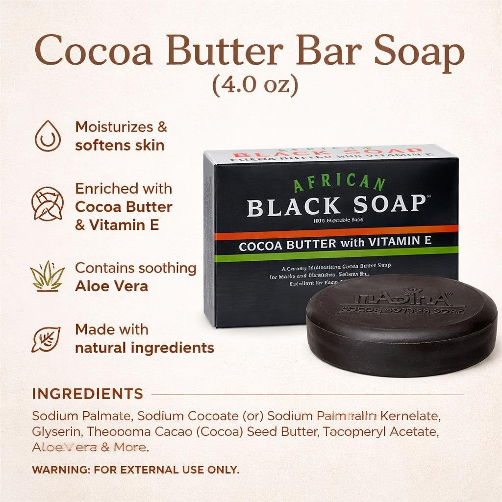 Cocoa Butter Bar Soap (4.0 lb)