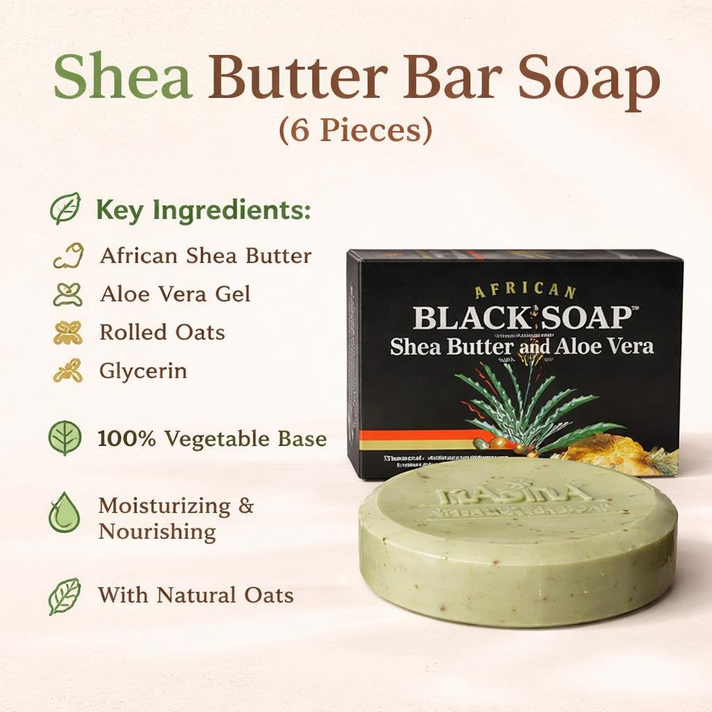 Shea Butter Bar Soap (6 Pieces)