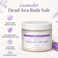 Lavender Dead Sea Bath Salt (1 Pound)