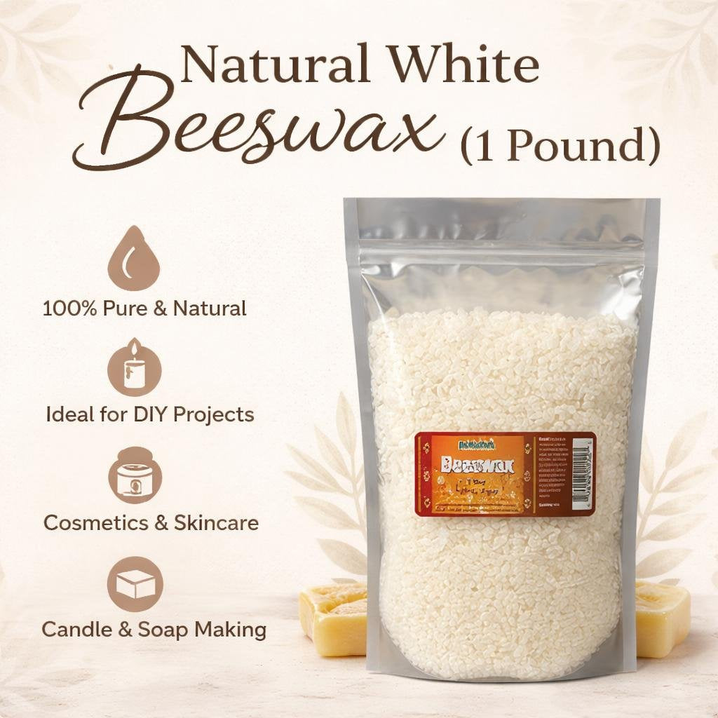 Natural White Beeswax (1 Pound)