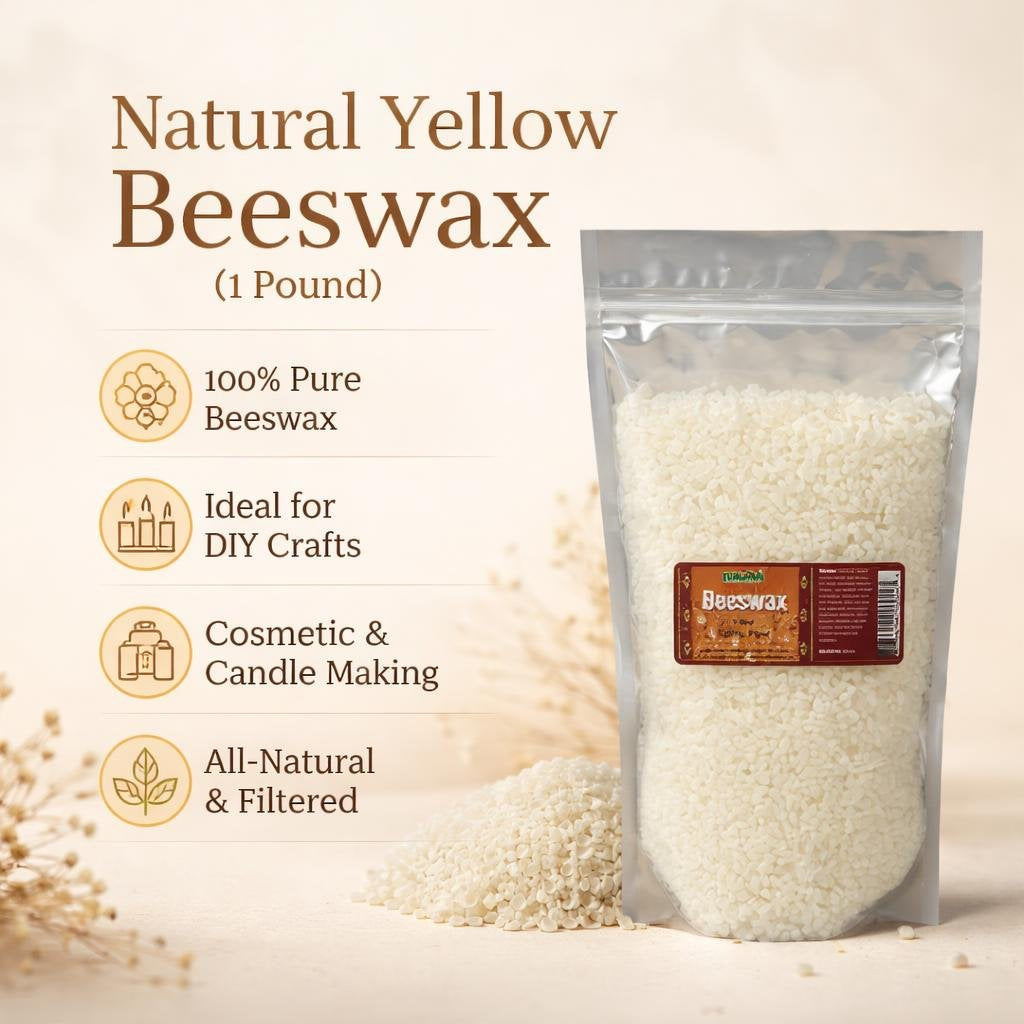Natural Yellow Beeswax (1 Pound)