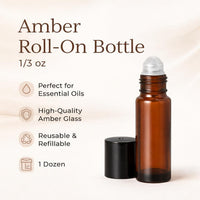 Amber Roll, On Bottles, 1/3 oz (1 Dozen)