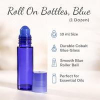 Roll On Bottles, Blue (1 Dozen)