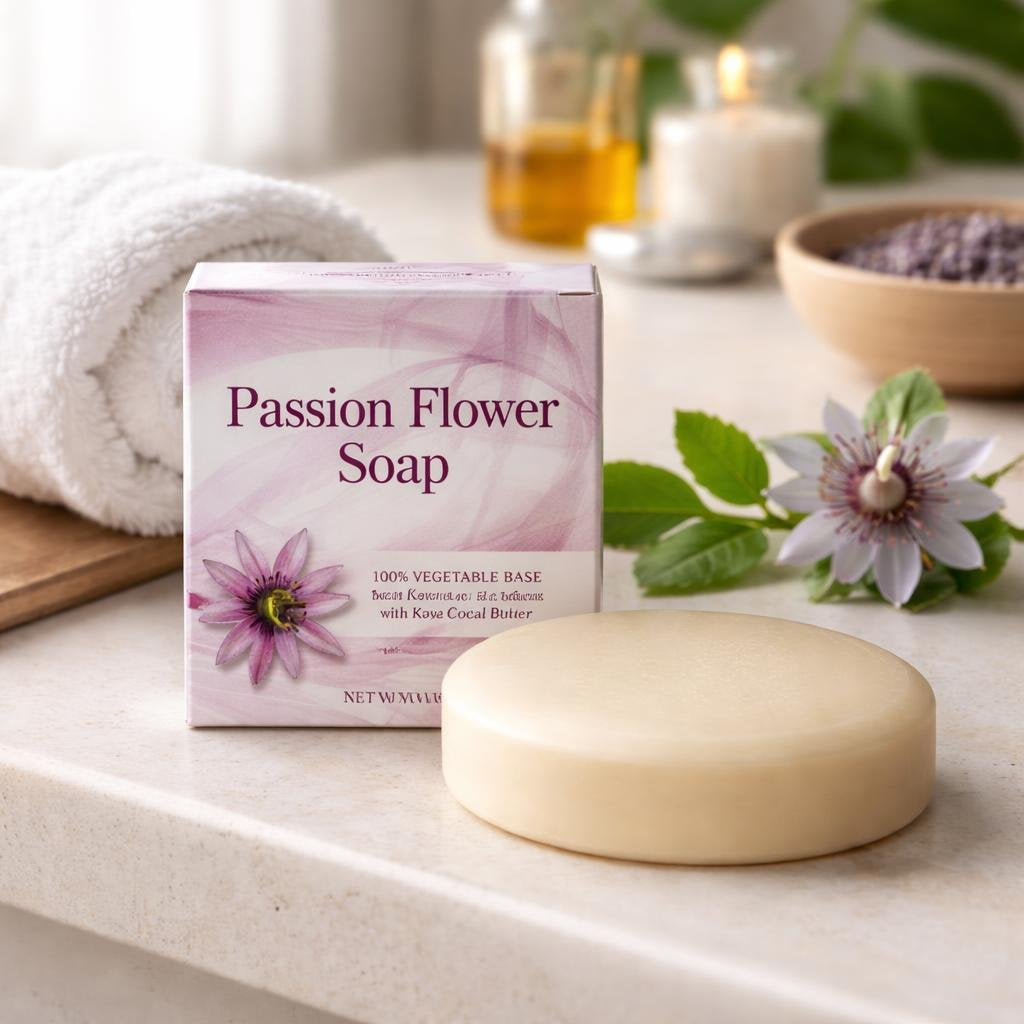 Passion Flower Soap with Kava Kava and Cocoa Butter (3.5 oz)