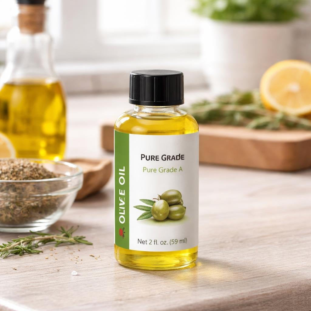 Olive Oil, Pure Carrier Oil (2 Ounces)