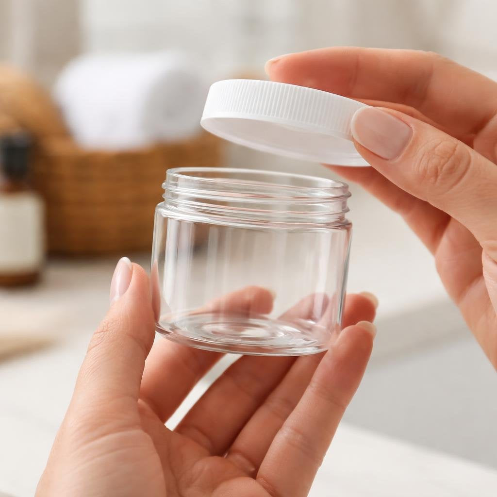 2 oz PET Plastic Jar with Lid (1 Dozen)