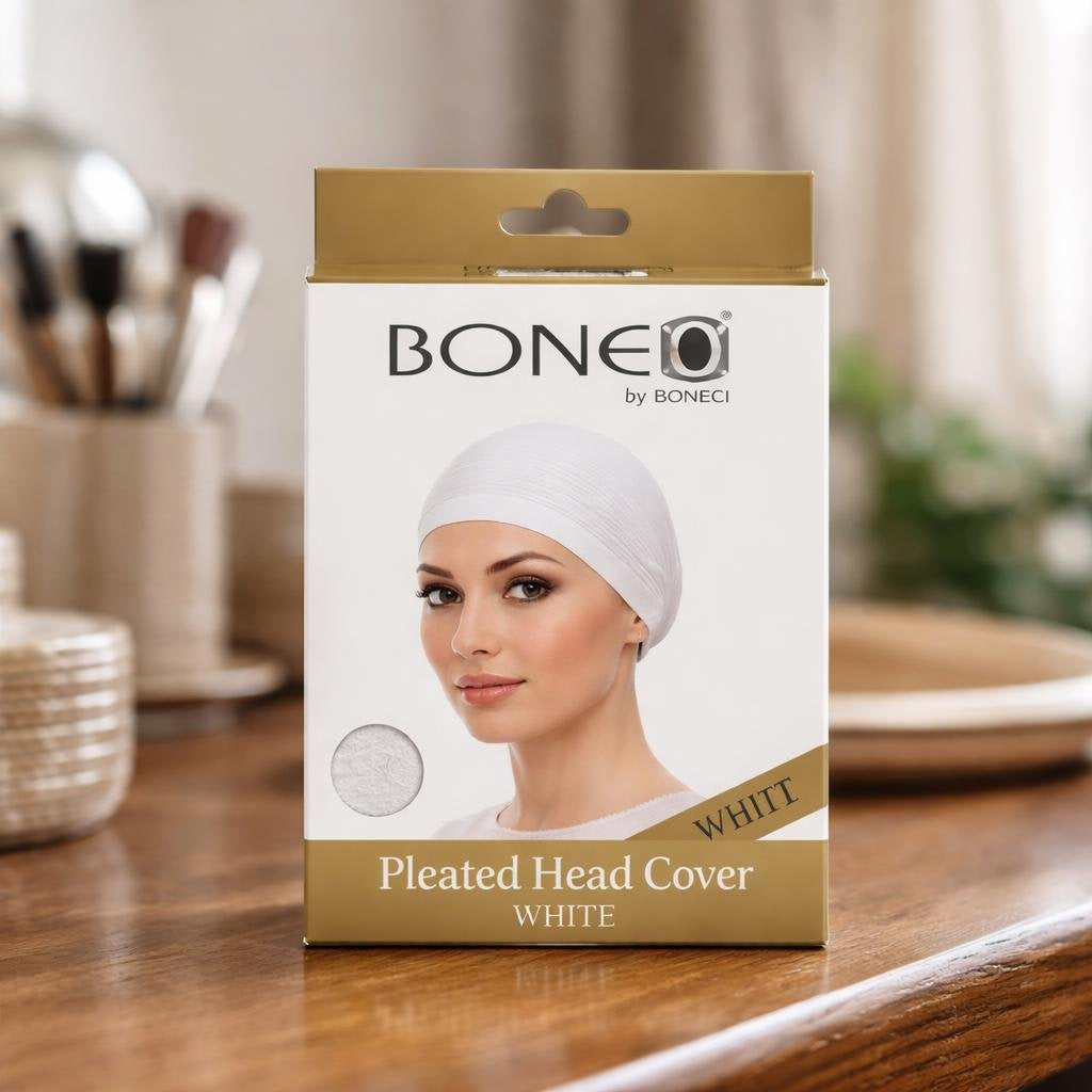 Pleated Head Cover, White (2.0 oz)