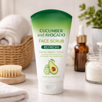 Facial Scrub, Cucumber and Avocado (8.0 oz)