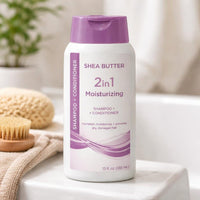Shea Butter 2 in 1 Moisturizing Shampoo and Conditioner (16.0 oz)