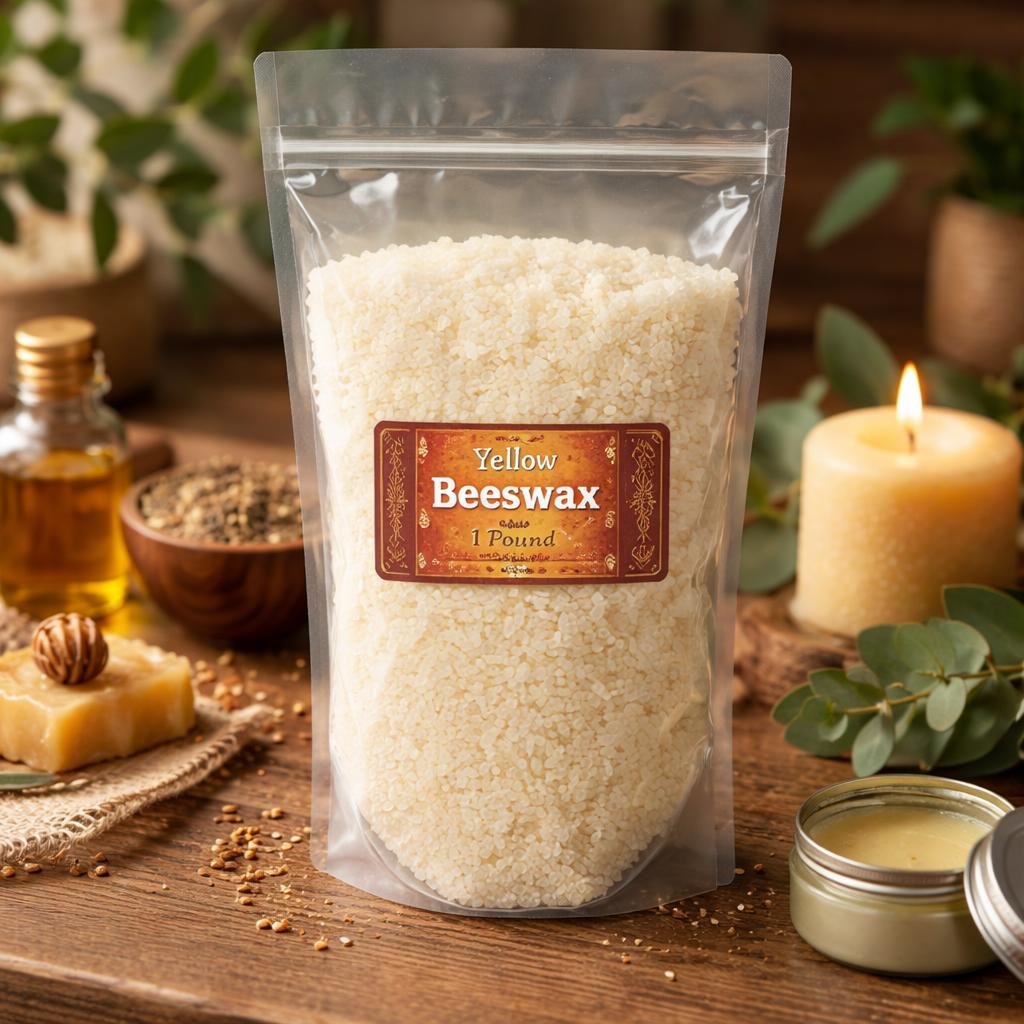 Natural Yellow Beeswax (1 Pound)