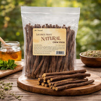 Licorice Root Chew Sticks, Natural (1 Pound)