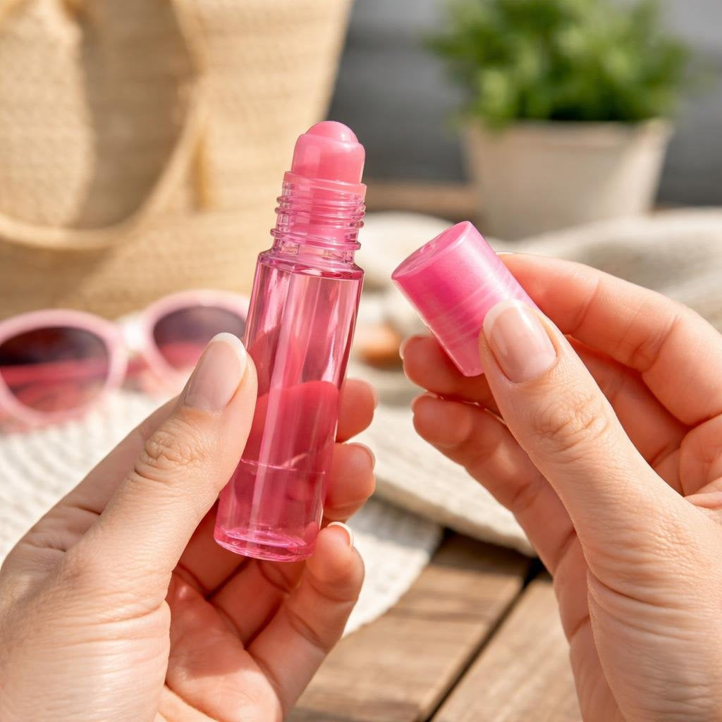 Pink Roll, On Bottles, 1/3 oz (1 Dozen)