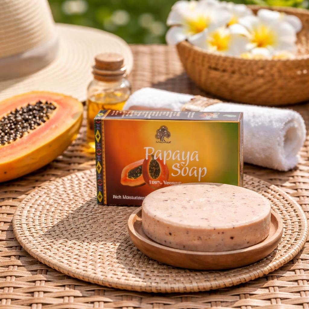 Papaya and Green Tea Bar Soap (3.5 oz)