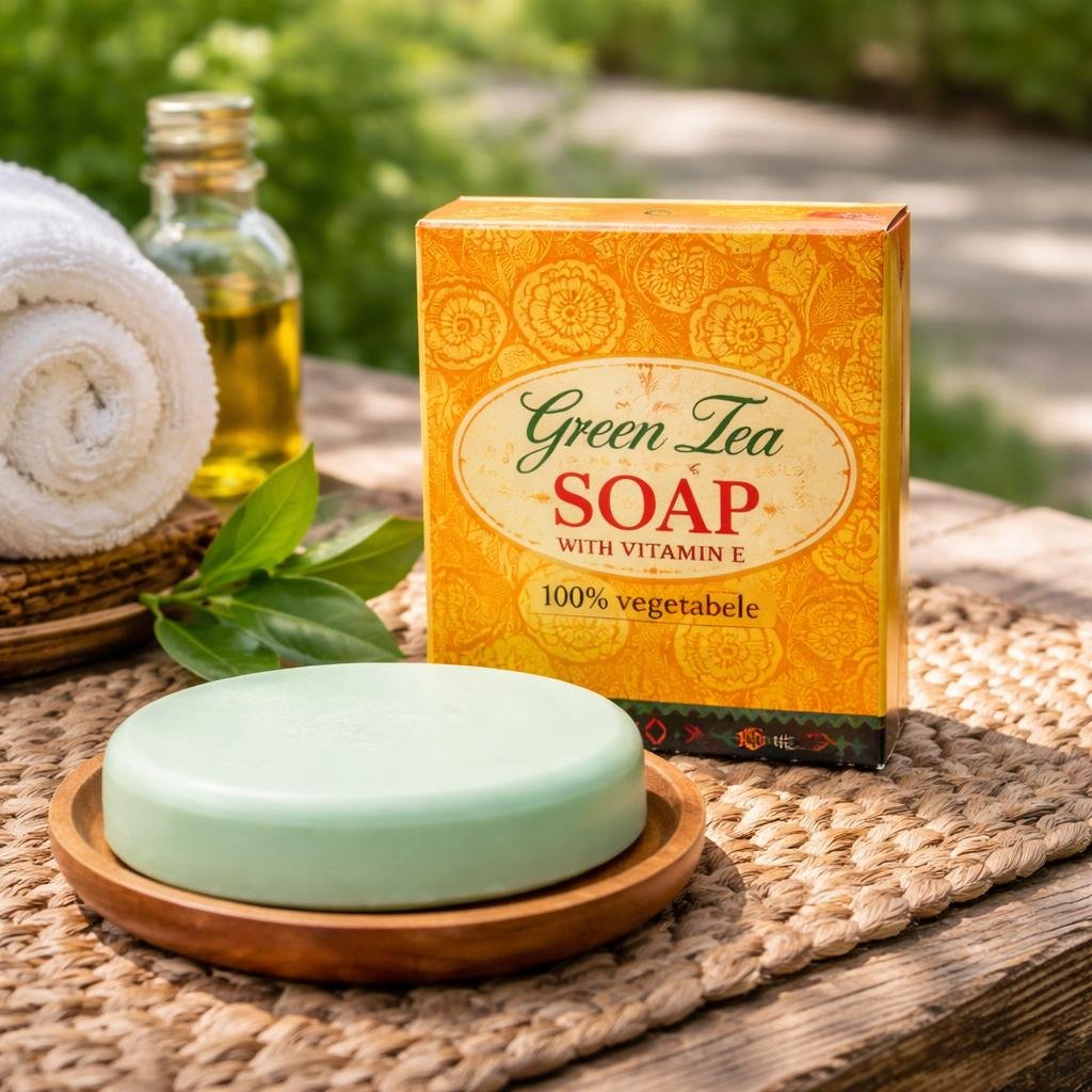 Green Tea Soap with Vitamin E (3.5 oz)