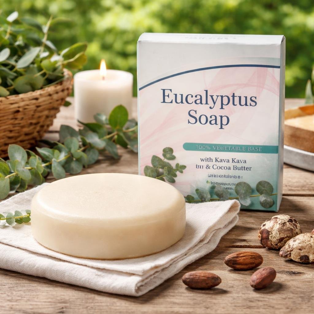 Eucalyptus Soap with Kava Kava and Cocoa Butter (3.5 oz)