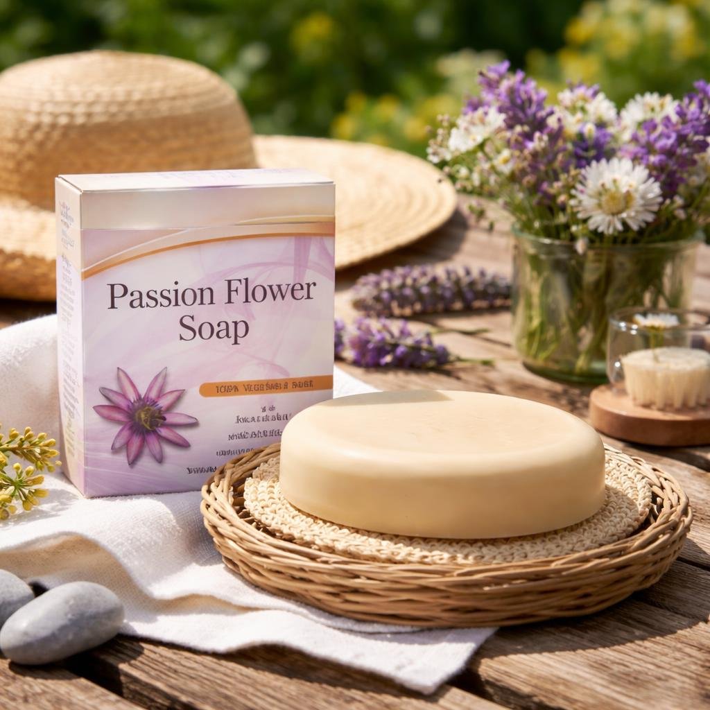 Passion Flower Soap with Kava Kava and Cocoa Butter (3.5 oz)