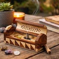 Cone and Joint Wood Incense Holder (0.5 lb)