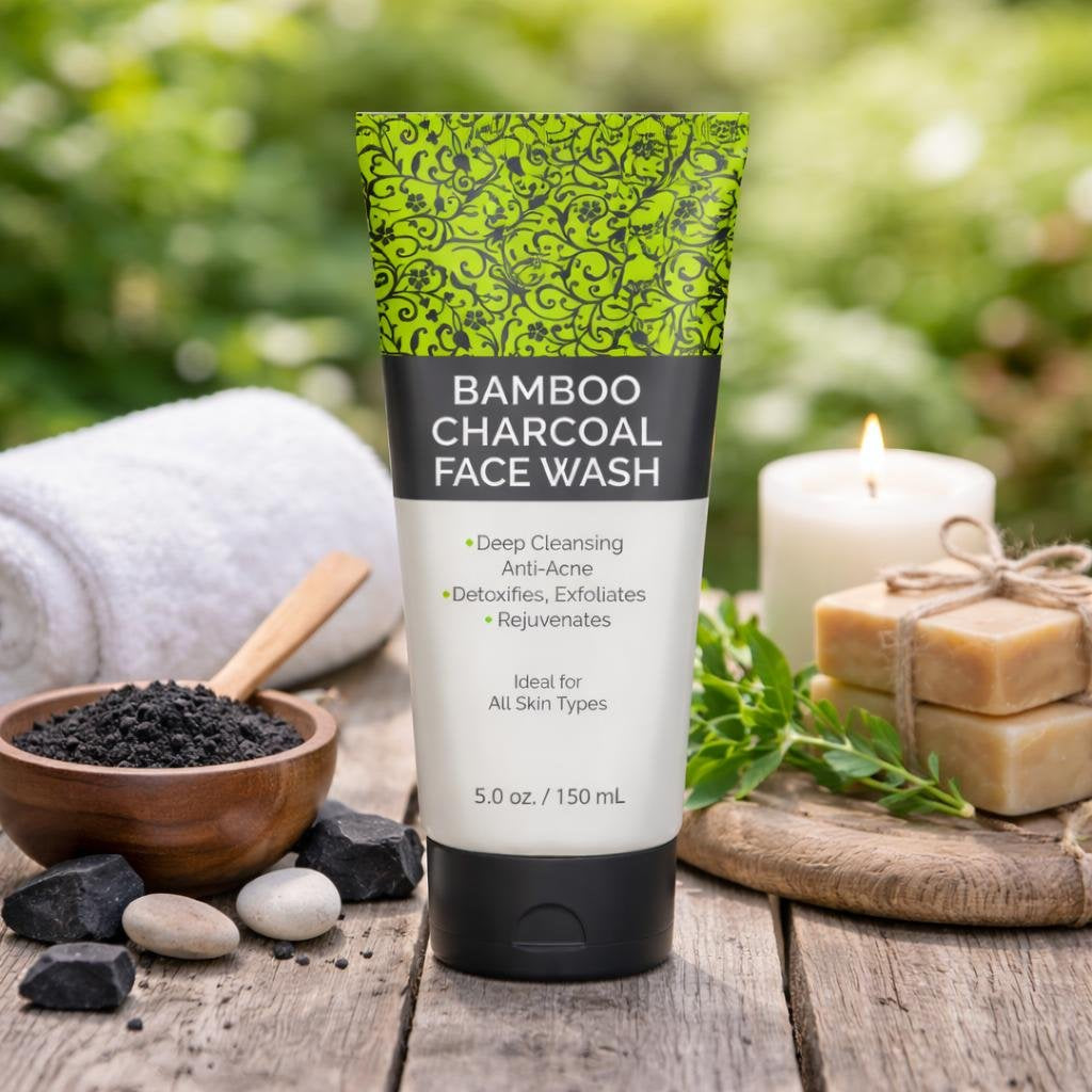 Bamboo Charcoal Face Wash (5.0 oz)
