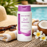 Shea Butter 2 in 1 Moisturizing Shampoo and Conditioner (16.0 oz)
