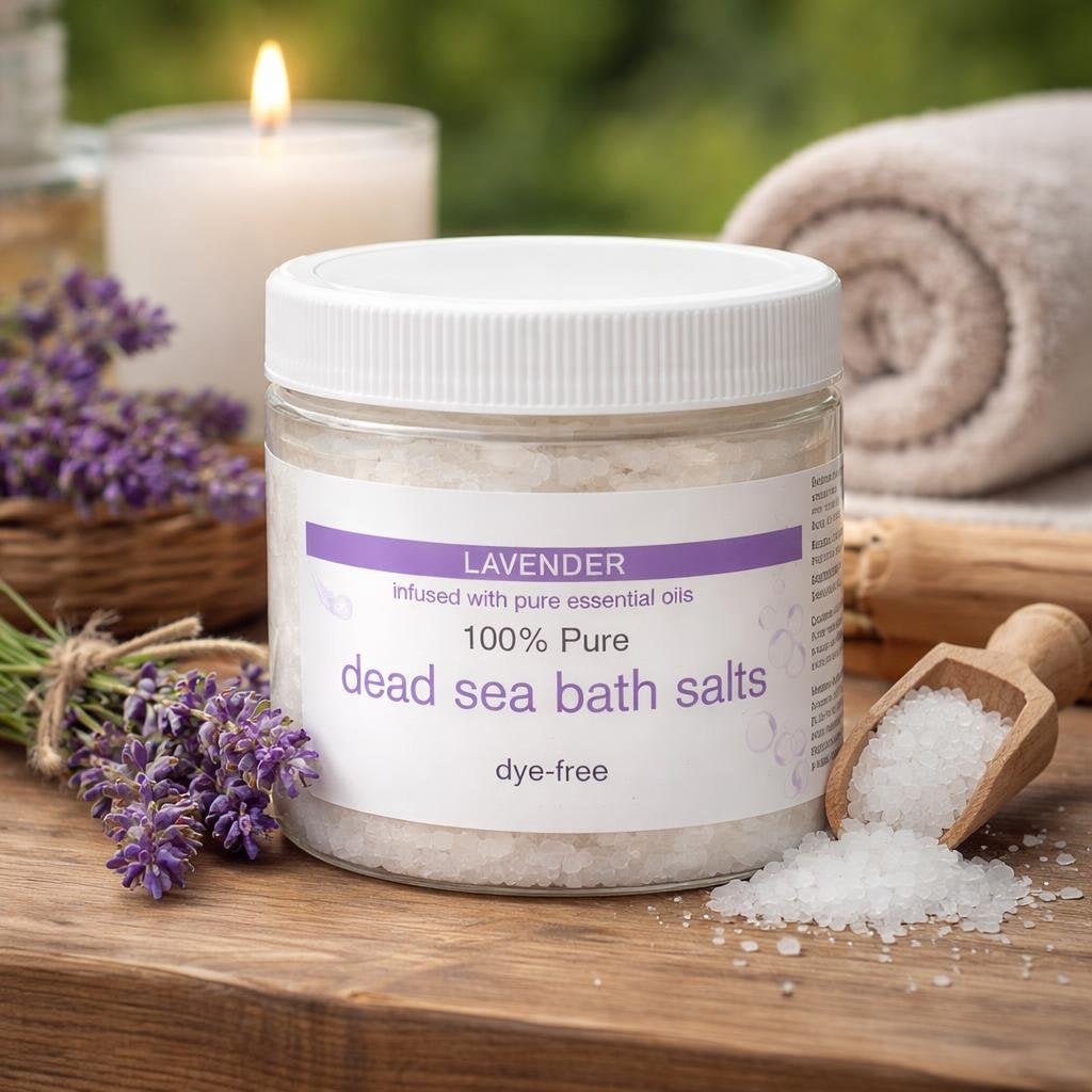 Lavender Dead Sea Bath Salt (1 Pound)