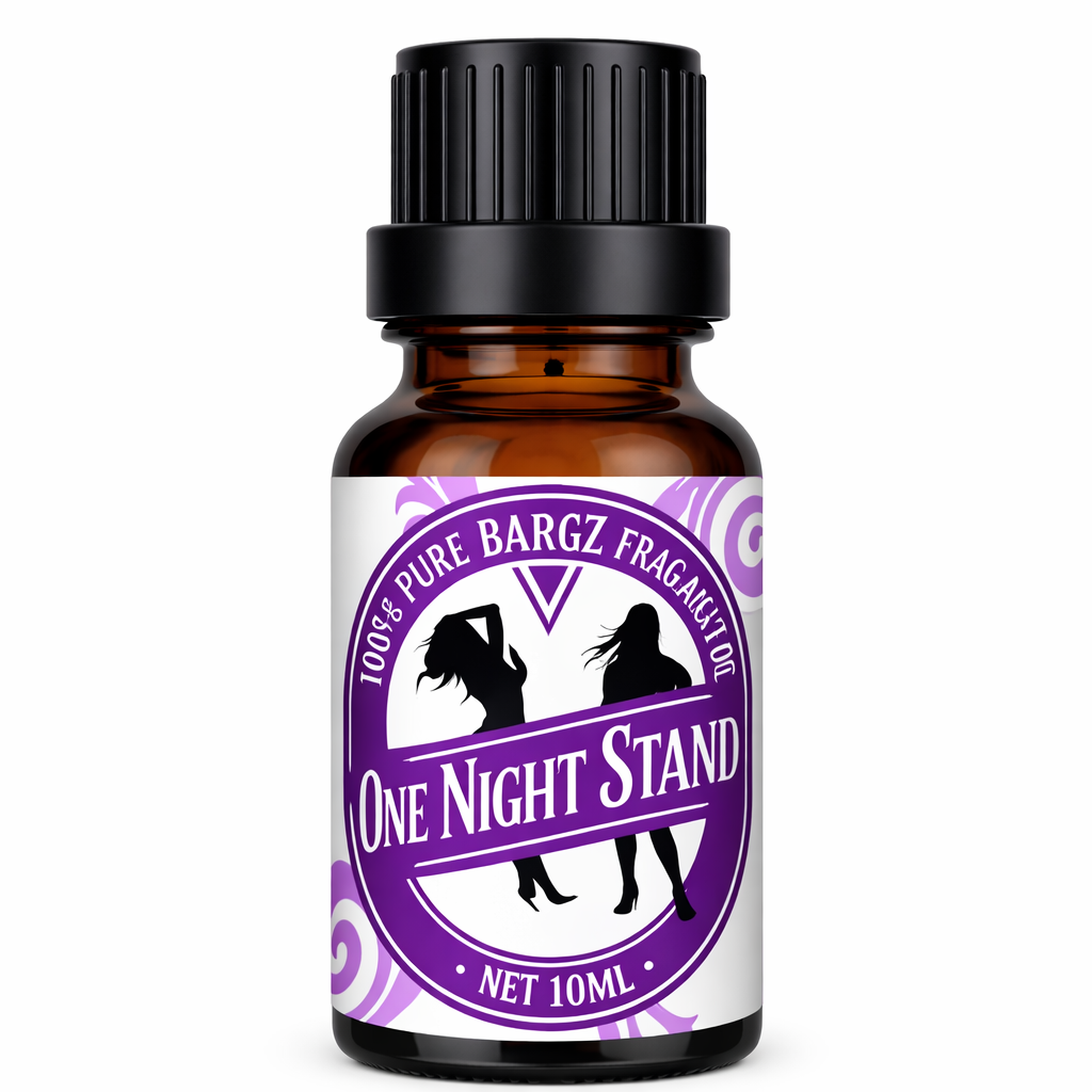 Bargz One Night Stand Perfume Oil with Glass Amber Bottle Organic French Sweet and Musky Fragrance (10ml)