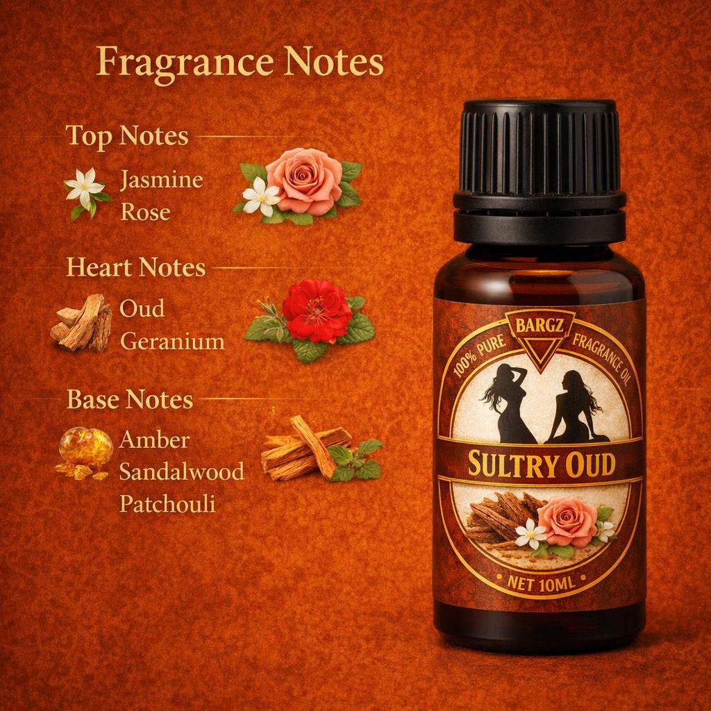 Bargz Sultry Oud Fragrance Oil