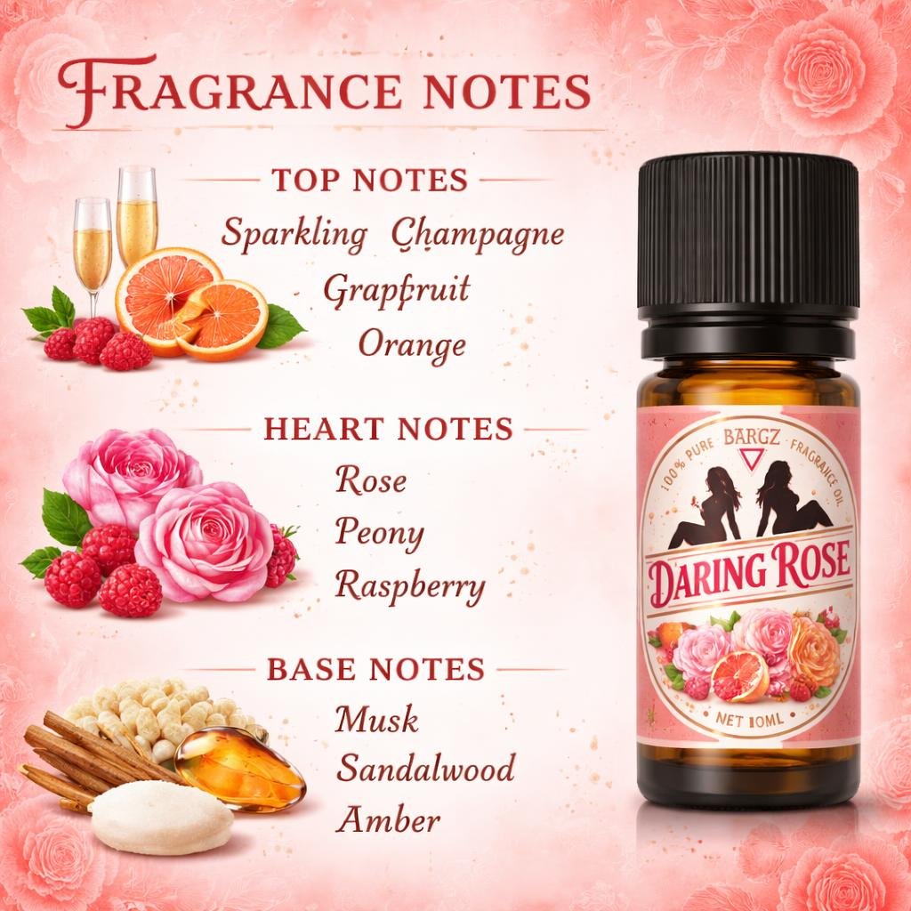 Bargz Daring Rosé Fragrance Oil (Inspired by Carolina Herrera 212 VIP Rosé)