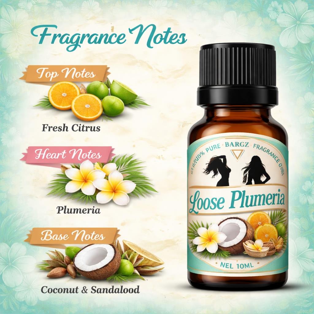 Bargz Loose Plumeria Fragrance Oil