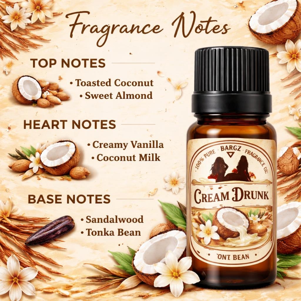 Bargz Cream Drunk Fragrance Oil