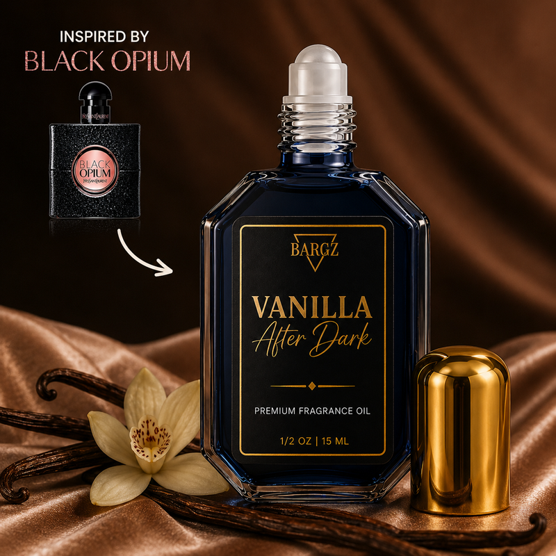 Vanilla After Dark Fragrance Perfume, Inspired by YSL's Black Opium - Style Roller Bottle 1/2oz (15ml)