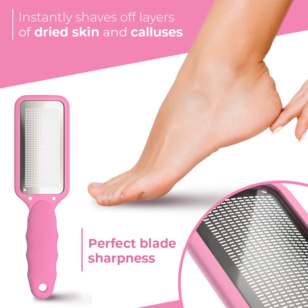 Nylea Foot File Callus Remover, Foot Rasp to Remove Hard Skin on Both Wet or Dry Feet.