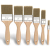 6 Pack Paint Brushes Set [Wood Handle] Brush for Wall Painting & Canvas [High Grade]