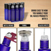 12 Pack - Essential Oil Roller Bottles [Metal Chrome Roller Ball] FREE Plastic Pippette, Funnel and Bottle Opener Refillable Glass Color Roll On for Fragrance... Oil BargzOils 