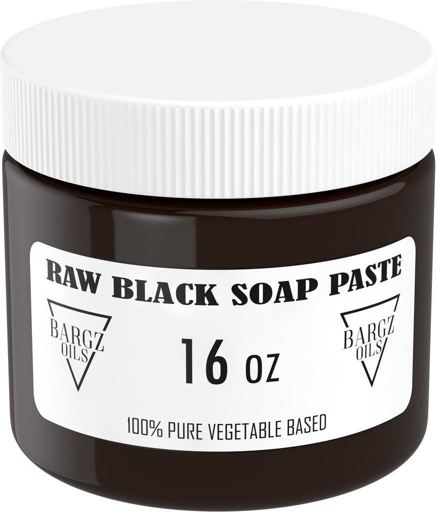 Raw Black Soap Paste - 100% Pure - Best For Treating Rosacea, Rashes, Dryness And Other Skin Conditions - 1 LB