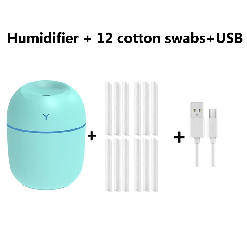 Mini Air Humidifier Portable USB LED Lamp