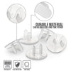 Tiny Patrol Clear Outlet Covers Babyproofing, Safe and Secure Electric Plug Protectors, Childproof Socket Covers for Home and Office Easy Install Protect Toddlers and Babies 15 Count