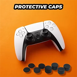 Ortz PS4 / PS5 Controller Grips, PlayStation 4 & 5 Controller Thumb Stick Grips Caps Cover, Analog Stick Caps, Thumb Grips Replacement (4x Pairs | 8x Pieces)