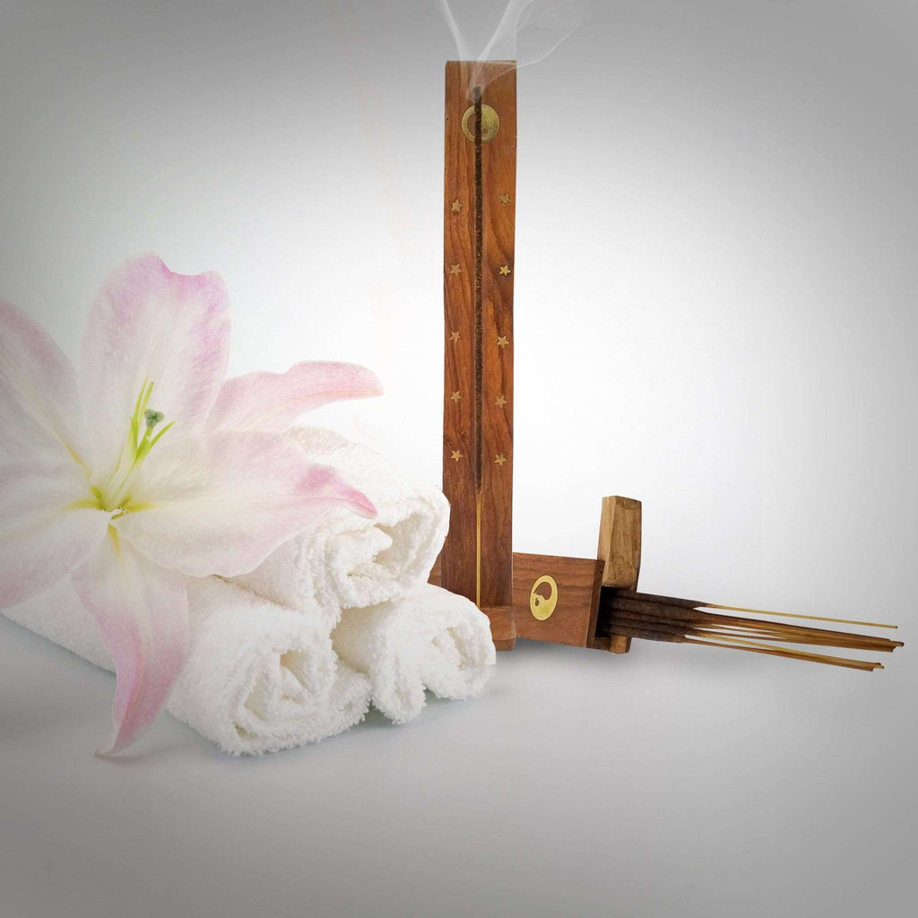 Incense Stick Holder. Adorable Way To Hold Your Incense And Brighten Your Life. With Storage Compartment (H-117) Incense Holder BargzOils 
