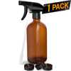 Amber Glass Spray Bottles with Phenolic Cap and Pipette [16 Oz]