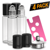 Essential Oil Roller Bottles [Clear Bottle] Oil BargzOils 4 -Pack 